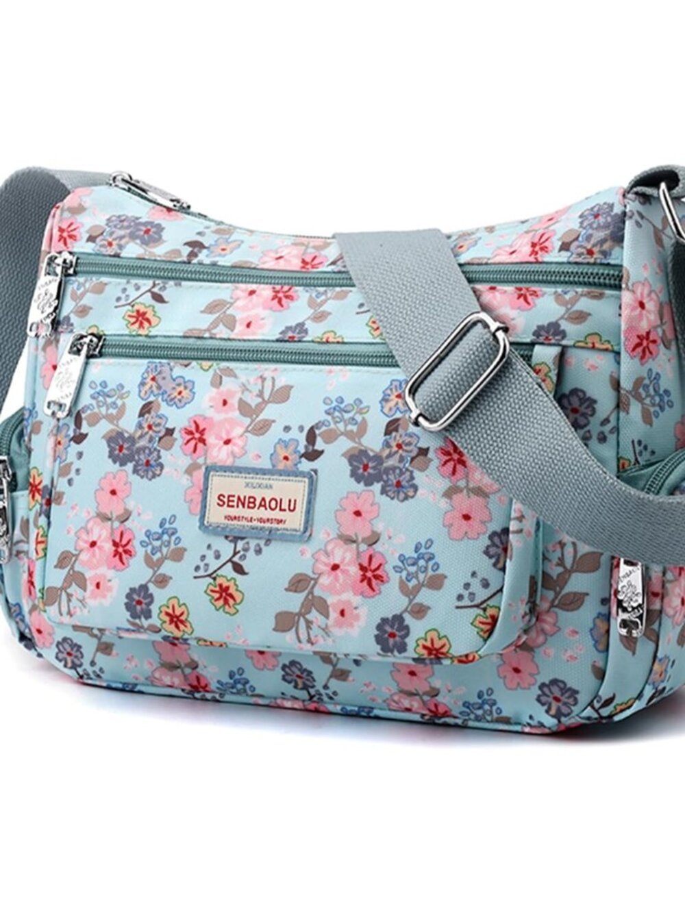 Shoulder Bags for Women Nylon Crossbody Bags Waterproof Lightweight Messenger Pu